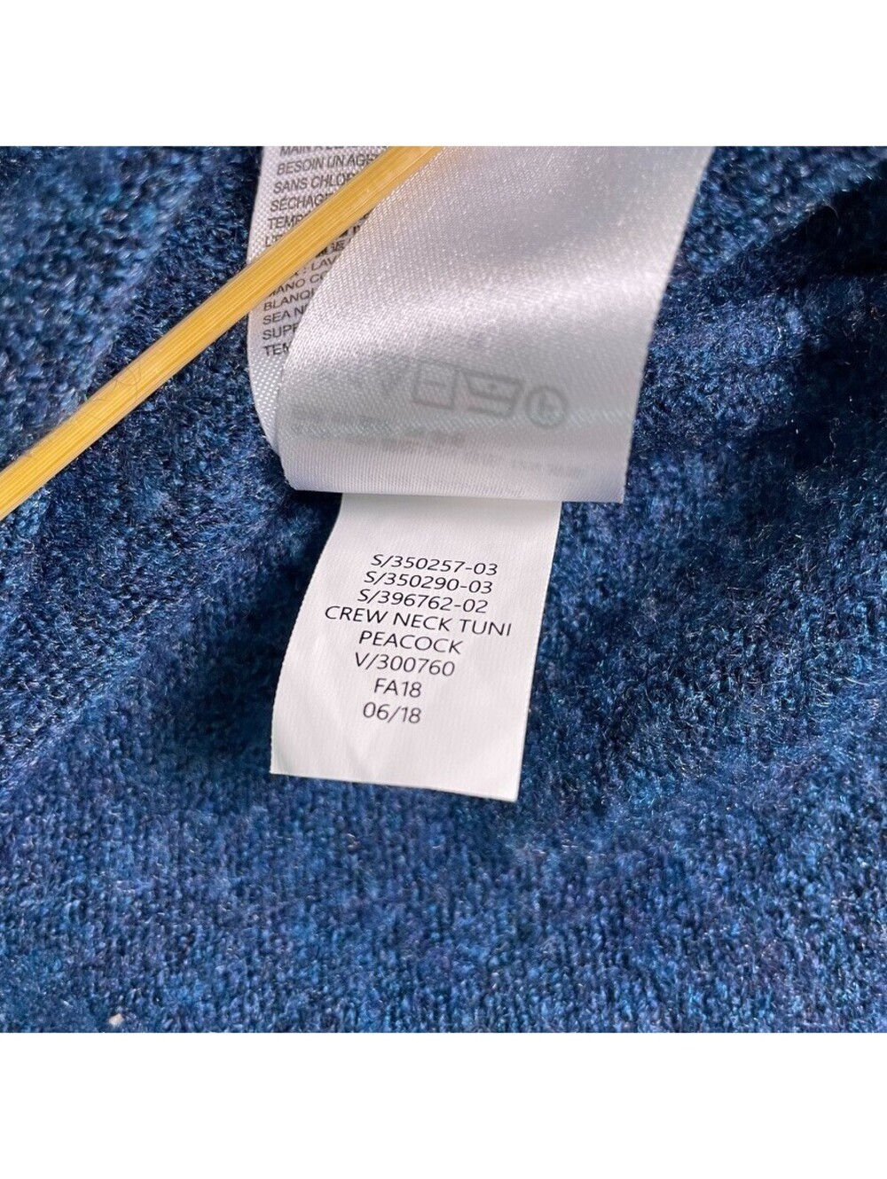 Gap Crew Neck Tunic Sweater Womens S Blue Soft Knit Stretch Pullover Cozy Casual - Picture 10 of 10